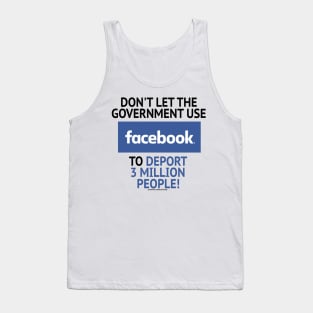 Government Using Facebook Tank Top